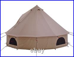 WHITEDUCK Regatta Canvas Camping Tent Bundle (Tool Kit, Poles, Bag) 3/4/5M Beige