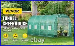 Walk-in Tunnel Galvanized Frame & Waterproof Cover Greenhouses & Cold Frames