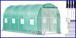 Walk-in Tunnel Greenhouse Galvanized Frame & Cover Greenhouses & Cold Frames