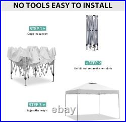 Water-Resistant 10'x10' Outdoor Canopy Easy Up Pavilion for Parties & more