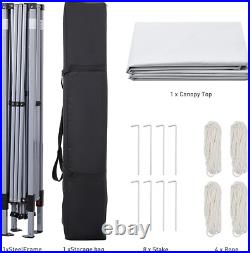 Water-Resistant 10'x10' Outdoor Canopy Easy Up Pavilion for Parties & more