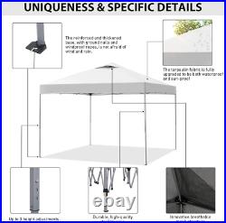 Water-Resistant 10'x10' Outdoor Canopy Easy Up Pavilion for Parties & more