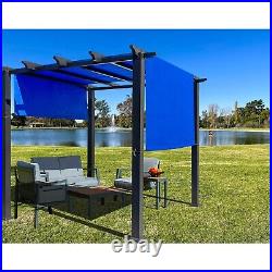 Waterproof Adjustable Pergola Shade Cover withWeighted Metal Rods & Paracords