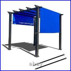 Waterproof Adjustable Pergola Shade Cover withWeighted Metal Rods & Paracords