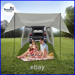Waterproof Car Awning for Suv/Mpv/Van 3 Doors & 2 Mesh Windows Outdoor Camping