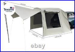 Waterproof Car Awning for Suv/Mpv/Van 3 Doors & 2 Mesh Windows Outdoor Camping
