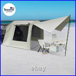 Waterproof Car Awning for Suv/Mpv/Van 3 Doors & 2 Mesh Windows Outdoor Camping