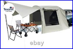 Waterproof Car Awning for Suv/Mpv/Van 3 Doors & 2 Mesh Windows Outdoor Camping