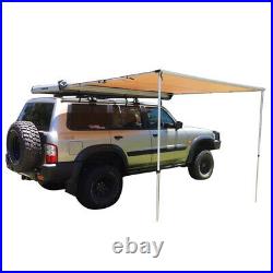 Waterproof Car Side Awning Rooftop Pull Out Tent Heavy Duty Shelter Black 6'6