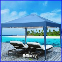 Waterproof Ez Pop Up Commercial Canopy 10x10 Patio Gazebo Tent with 4 Side Walls