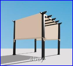 Waterproof Pergola Replacement Canopy Shade Cover Panel with Rod Pockets Beige
