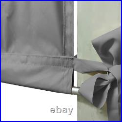 Waterproof Pergola Shade Canopy Replacement Shade Cover Panel withRod Pocket Grey