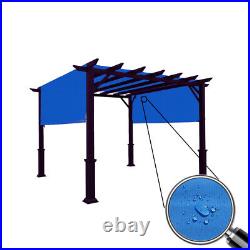 Waterproof Pergola Shade Cover Replacement Canopy Cover with Rod Pockets 4 Colors