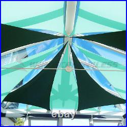 Waterproof Turquoise Right Triangle Sun Shade Sail Outdoor Canopy Awning Patio