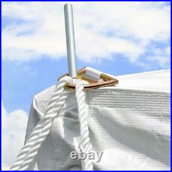 Weekender 20x20' USED Pole Tent Canopy White Event Party Waterproof Vinyl Top