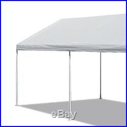 White Canopy Heavy Duty 10 X 20 Tent Domain Carport Garage Shelter Steel Frame