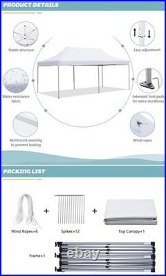 White Canopy Pop -Up Tent