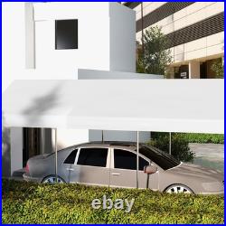 White Garage Canopy Cover Replacement for 10x20 Carport, Weather-Resistant