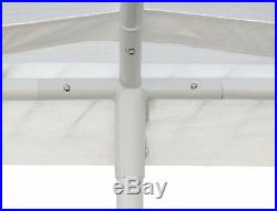 White Portable 10x20 Carport Canopy Garage Tent Shelter Cover Kit Outdoor Frame