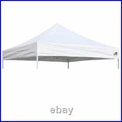 White10x10 Outdoor Replacement Top Polyester Cover For Ez Pop Up Canopy Gazebo