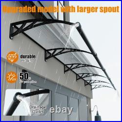 Window Awning Door Canopy for Porch 40x120 DIY Patio Awning Outdoor Roof Cover