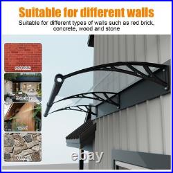 Window Awning Door Canopy for Porch 40x120 DIY Patio Awning Outdoor Roof Cover