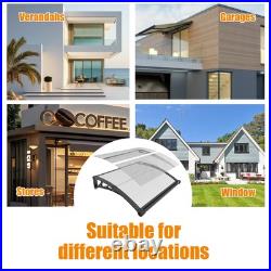 Window Awning Door Canopy for Porch 40x120 DIY Patio Awning Outdoor Roof Cover