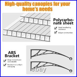 Window Awning Door Canopy for Porch 40x120 DIY Patio Awning Outdoor Roof Cover