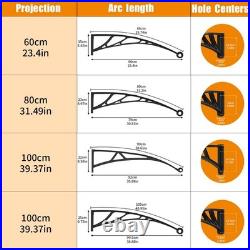 Window Awning Door Canopy for Porch 40x120 DIY Patio Awning Outdoor Roof Cover
