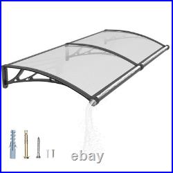 Window Awning Front Door Eaves Canopy Seamless One-piece Cover with Large Gutter