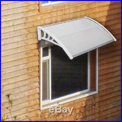 Window Awning Outdoor Polycarbonate Front Door Patio Rain Cover Board Canopy
