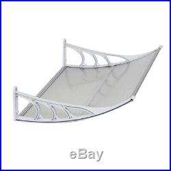 Window Awning Outdoor Polycarbonate Front Door Patio Rain Cover Board Canopy