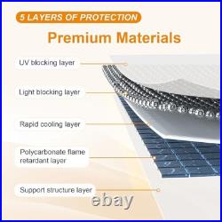 Window Door Awning Canopy for Doorways Patio Balcony Shade Polycarbonate Sheet