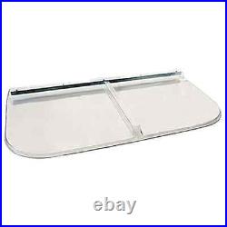 Window Well Cover 250 lb. Weight Capacity Clear Plastic Hardware 52 in. X 26 in