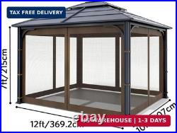 Wonwon Universal Replacement Mosquito Netting Outdoor Gazebo Canopy 4-Panel Sc