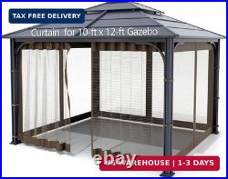 Wonwon Universal Replacement Mosquito Netting Outdoor Gazebo Canopy 4-Panel Sc