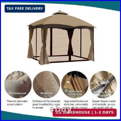 Wonwon Universal Replacement Mosquito Netting Outdoor Gazebo Canopy 4-Panel Sc