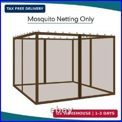 Wonwon Universal Replacement Mosquito Netting Outdoor Gazebo Canopy 4-Panel Sc