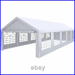 YITAHOME 32'x16' Outdoor Canopy Gazebo Party Wedding Tent Carport With Window Wall
