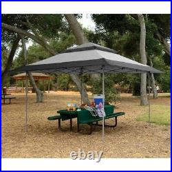 Z-Shade 13' x 13' Foot Instant Gazebo Canopy Tent Outdoor Patio Shelter, Gray